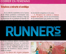 Reportaje en Runners la revista especializada en deporte y bienestar Runners sobre la Danza Oriental y Yasmina Andrawis