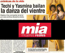 Reportaje en la revista femenina y de salud acerca de Yasmina Andrawis y Techi